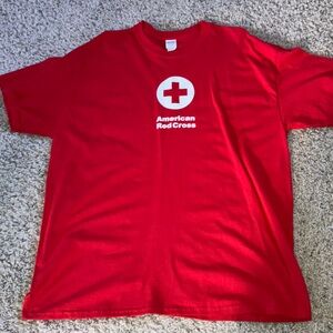 Oversized American Red Cross T Shirt
